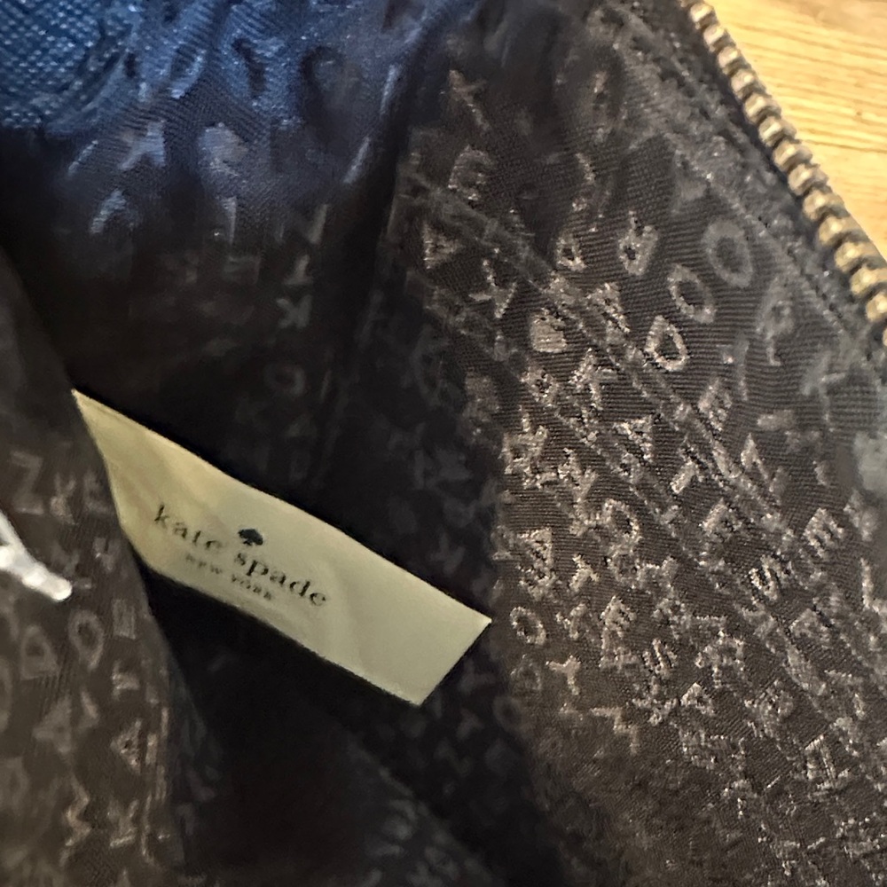 Kate Spade Black Leather Wristlet Clutch - Picture 3 of 5